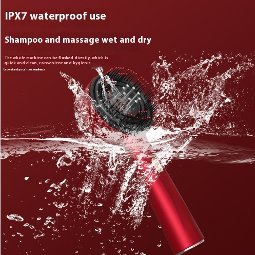 Vibrating Massage Comb with Red Light Therapy